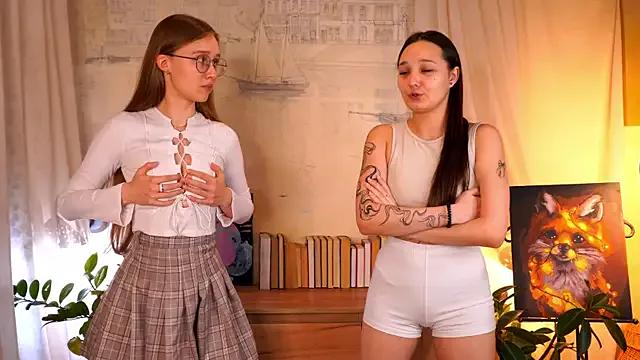 ArianaSweazy — Georgia take off LInn's blouse